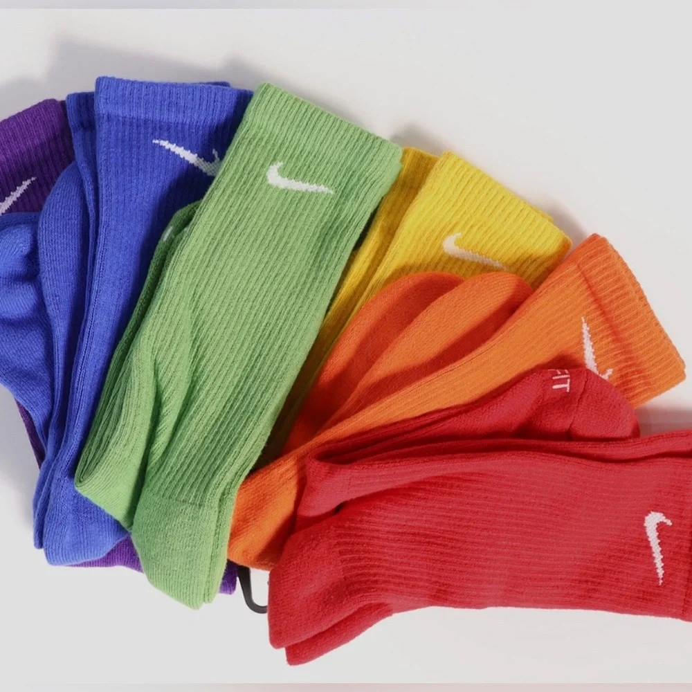 Nike Dri-fit Everyday plus cotton cushioned crew socks SX6897-903 multicolor